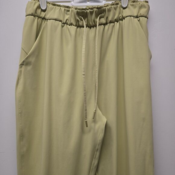 Lululemon Stretch High-Rise Jogger *Full Length sz 8 in Yellow Pull-On Pants EUC - Picture 6 of 14